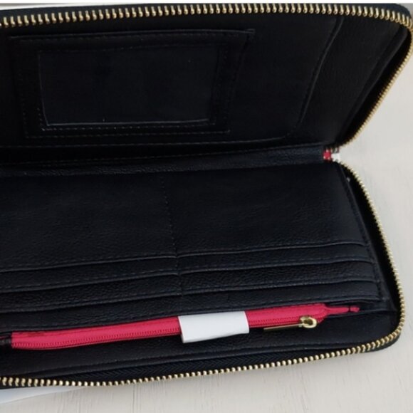 NWT  Betsey Johnson XOX BLACK & WHITE WALLET - Picture 6 of 7
